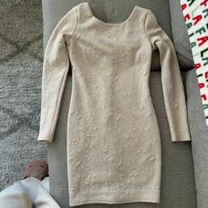 Cream holiday dress